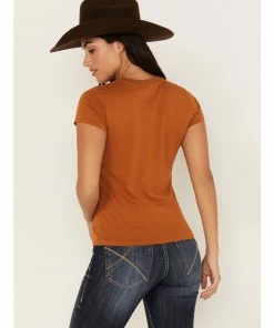 Rank 45 Women's Logo Graphic Tee Pecan -Rank 45 shop 2000374948 202 P4