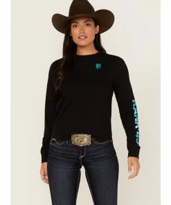 Rank 45 Women's Logo Graphic Long Sleeve Tee