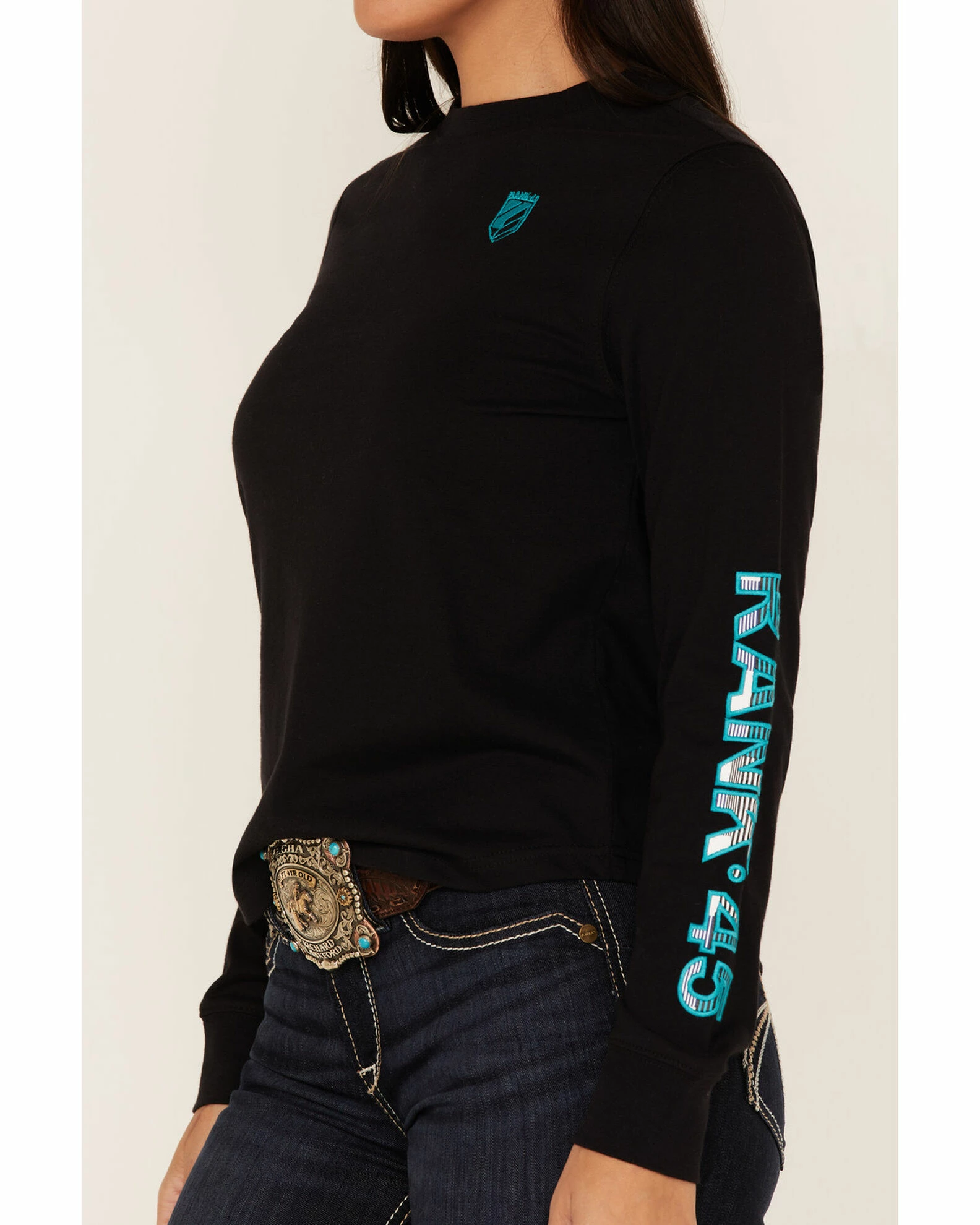 Rank 45 Women's Logo Graphic Long Sleeve Tee 5 Rank 45 Women's Logo Graphic Long Sleeve Tee - Image 3