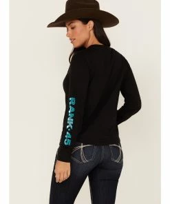 Rank 45 Women's Logo Graphic Long Sleeve Tee 9 Rank 45 Women's Logo Graphic Long Sleeve Tee -Rank 45 shop 2000374964 001 P4