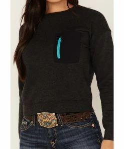 Rank 45 Women's Logo Sweatshirt Black -Rank 45 shop 2000374965 001 P3