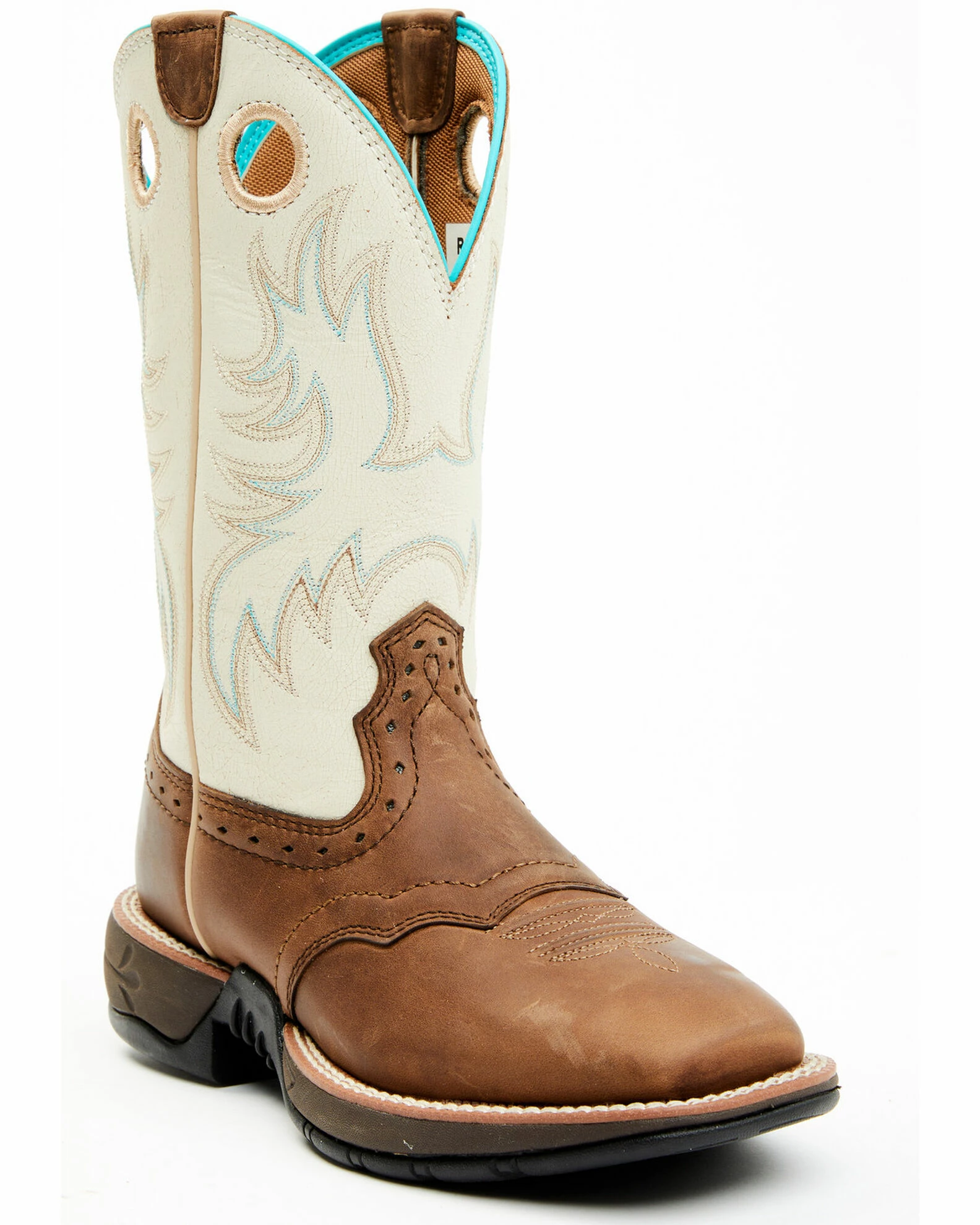 Rank 45 Women's Hadley Western Boots - Broad Square Toe Brown 3 Rank 45 Women's Hadley Western Boots - Broad Square Toe Brown