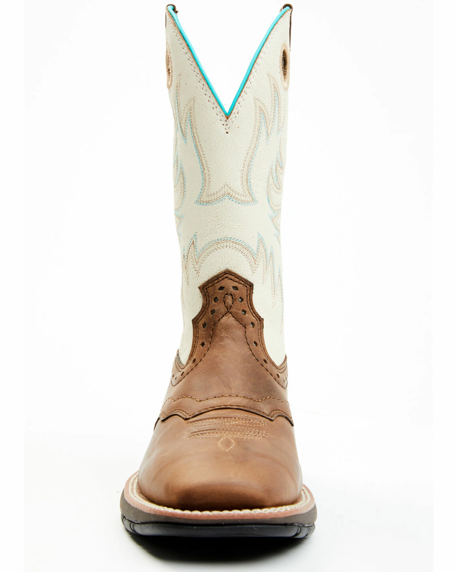 Rank 45 Women's Hadley Western Boots - Broad Square Toe Brown 6 Rank 45 Women's Hadley Western Boots - Broad Square Toe Brown - Image 4