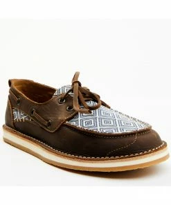 Rank 45 Women's Marine Southwestern Lace-Up Boat Shoes - Moc Toe Navy -Rank 45 shop 2000375129 410 P1 1