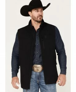 Rank 45 Men's Hadwick Softshell Vest - Big & Tall Black