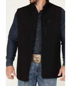 Rank 45 Men's Hadwick Softshell Vest - Big & Tall Black -Rank 45 shop 2000375542 001 P3