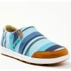 Rank 45 Women's Multi Stripe Casual Shoe - Round Toe Blue -Rank 45 shop 2000378717 400 P1