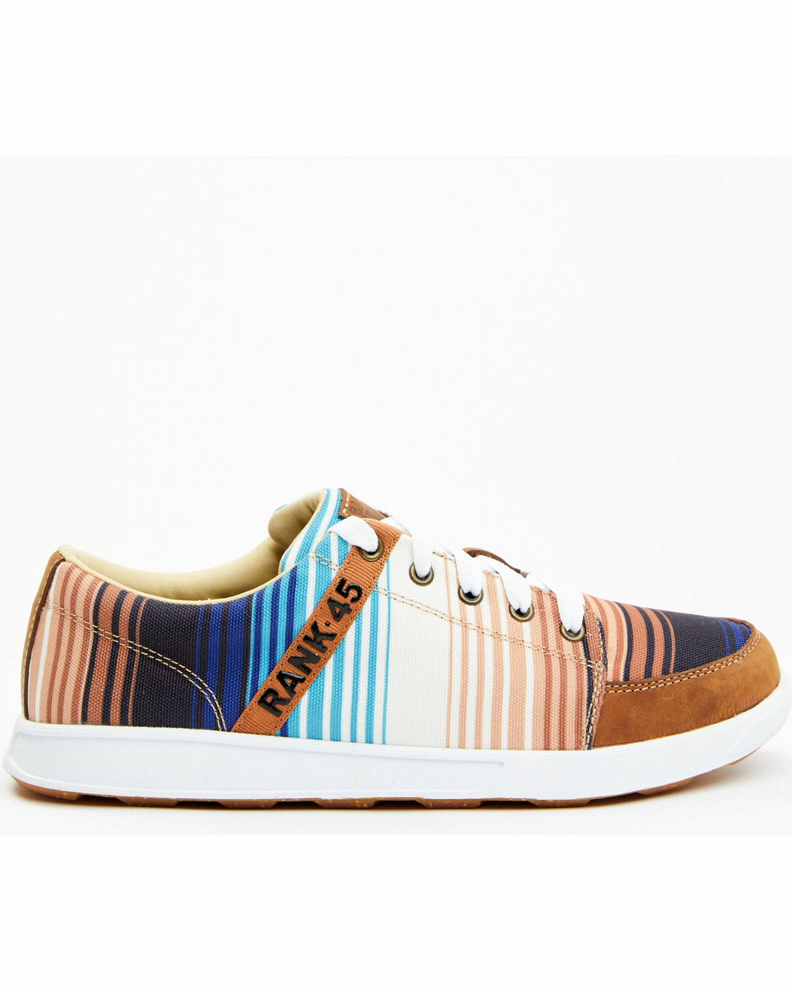 Rank 45 Men's Low Top Casual Shoe - Round Toe Multi 4 Rank 45 Men's Low Top Casual Shoe - Round Toe Multi - Image 2