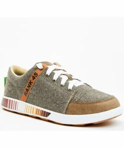 Rank 45 Men's Low Top Casual Shoe - Round Toe Tan