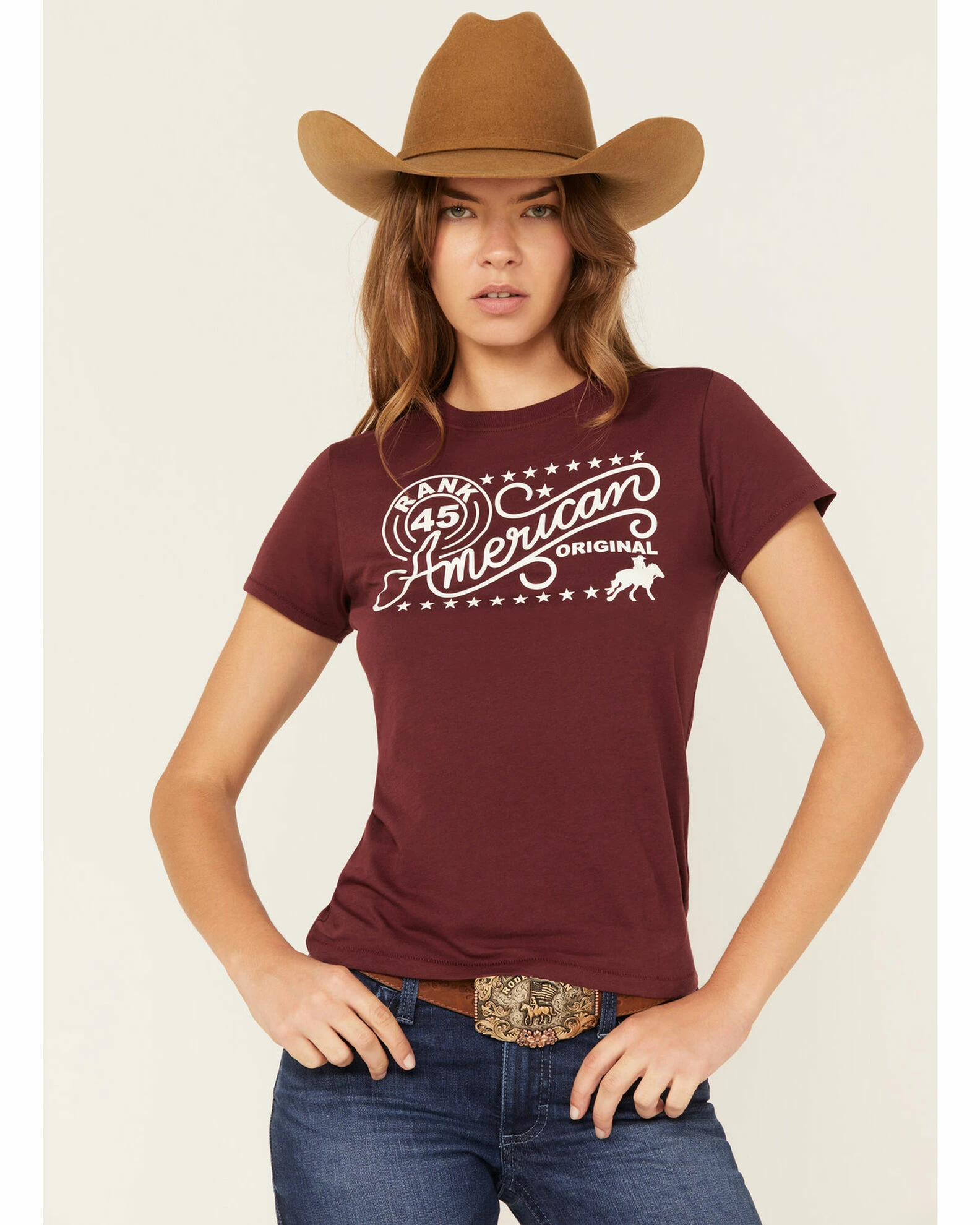 Rank 45 Women's American Original Short Sleve Graphic Tee 3 Rank 45 Women's American Original Short Sleve Graphic Tee