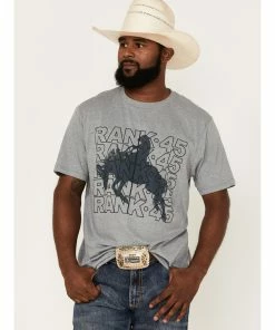Rank 45 Men's Graphic Western T-Shirt Grey -Rank 45 shop 2000381712 020 P1 1