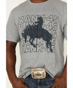 Rank 45 Men's Graphic Western T-Shirt Grey -Rank 45 shop 2000381712 020 P3